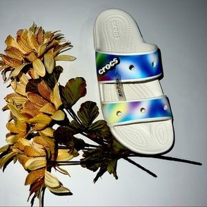 Crocs Multi Color Sandal Size 8 Women